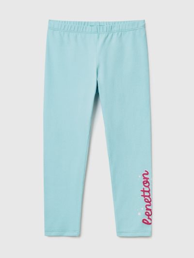 Aqua Kids' Benetton Glittery Print Leggings | AU923708