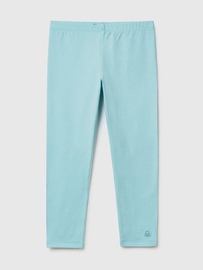 Aqua Kids' Benetton Stretch Cotton Leggings | AU222276