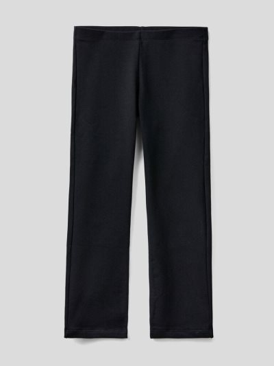 Black Kids' Benetton Warm Sweat Leggings | AU166185