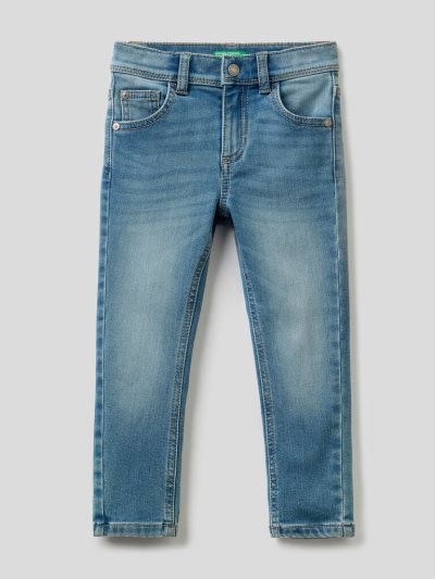 Blue Kids' Benetton Thermal Skinny Fit Jeans | AU526232