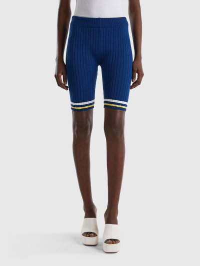 Blue Women's Benetton Cycling Shorts | AU136420