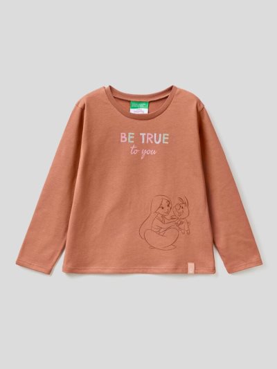 Burnt Kids' Benetton Disney Princess Long Sleeve T-shirts | AU310142
