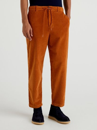 Burnt Men's Benetton Corduroy Joggers | AU254122