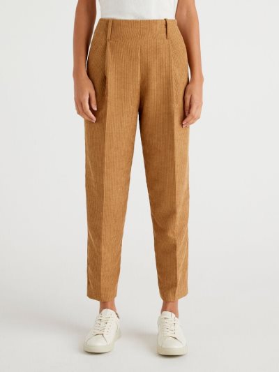 Camel Women's Benetton Corduroy Trousers | AU078590