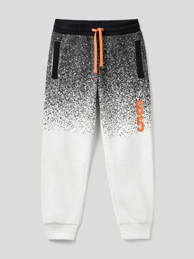Creamy White Kids' Benetton Sporty Print Trousers | AU649137
