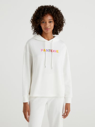 Creamy White Women's Benetton Benettonxpantone™ Hoodie | AU174630