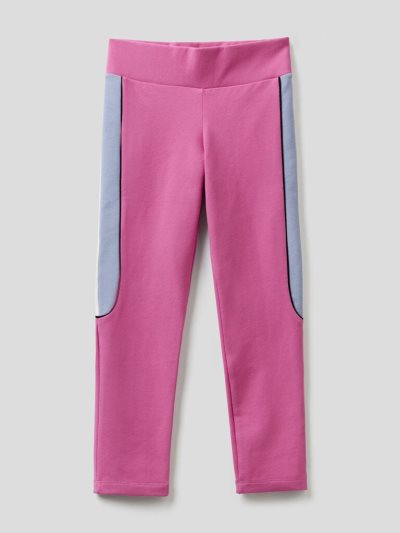 Cyclamen Kids' Benetton Color Block Leggings | AU787155
