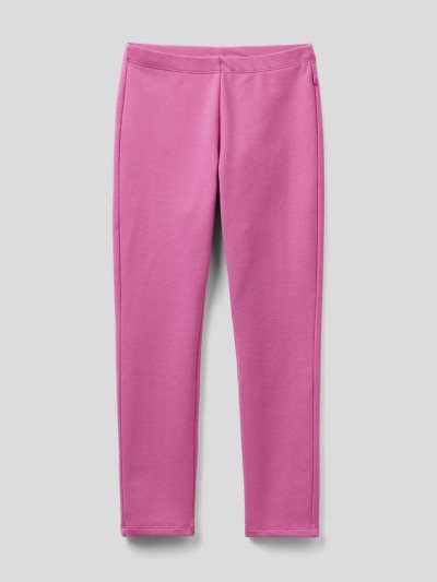 Cyclamen Kids' Benetton Warm Stretch Jersey Leggings | AU537647