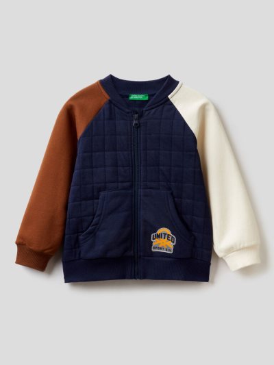 Dark Blue Kids' Benetton College-style Sweatshirt | AU504895