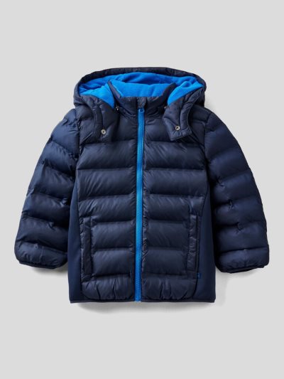 Dark Blue Kids' Benetton Detachable Hood Light Jackets | AU814790