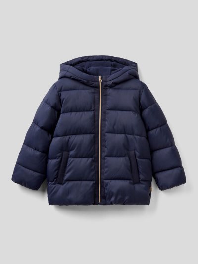 Dark Blue Kids' Benetton Padded "Rain Defender" Light Jackets | AU805244