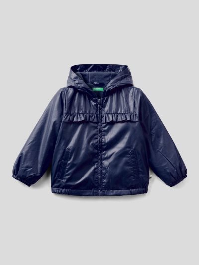 Dark Blue Kids' Benetton Rouches Light Jackets | AU891806