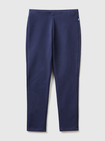 Dark Blue Kids' Benetton Stretch Sweat Leggings | AU145328