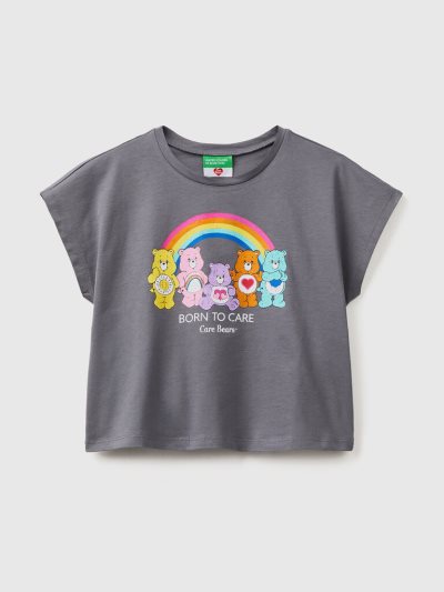 Dark Grey Kids' Benetton Care Bears™ Print Short Sleeve T-shirts | AU454127