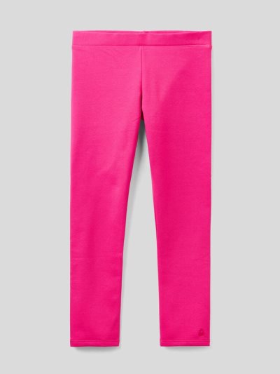 Fuchsia Kids' Benetton Warm Sweat Leggings | AU716350