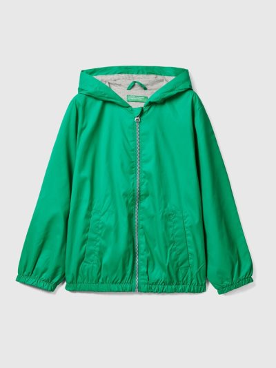 Green Kids' Benetton Light Hood Jackets | AU480643