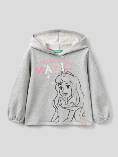 Grey Kids' Benetton Disney Princess Hoodie | AU578259