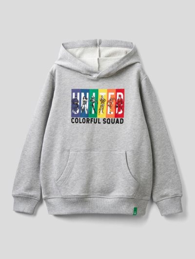 Grey Kids' Benetton Hoodie ©&™dc Comics Hoodie | AU886866