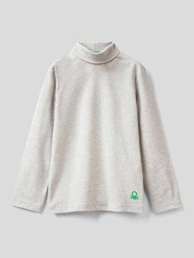 Grey Kids' Benetton Long Sleeve Turtle Neck T Shirts | AU710142