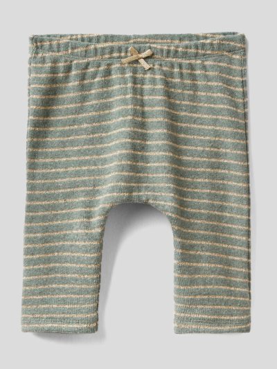 Grey Kids' Benetton Striped Lurex Trousers | AU222461
