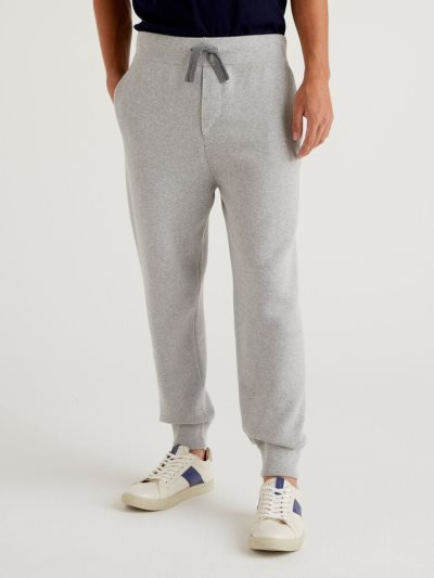 Grey Men's Benetton Sweat Drawstring Joggers | AU625644