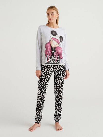 Grey Women's Benetton Gorjuss Print Matching Sets | AU548439