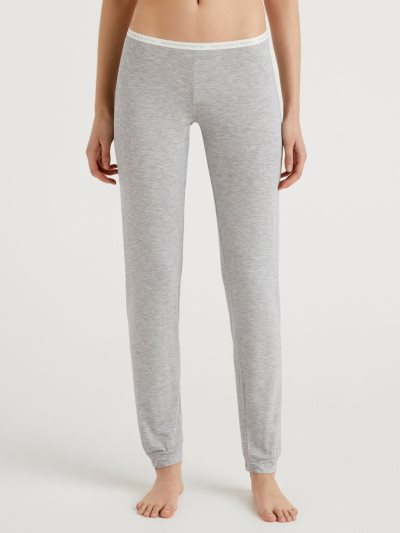 Grey Women's Benetton Stretch Viscose Sweatpants | AU024770