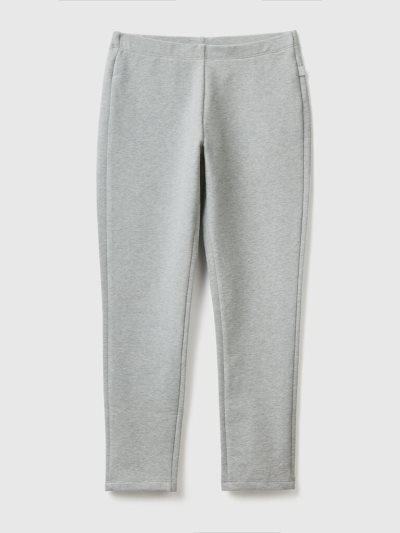 Light Grey Kids' Benetton Stretch Sweat Leggings | AU780893