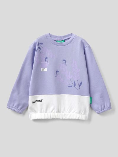 Lilac Kids' Benetton Benettonxpantone™ Print Sweatshirt | AU108660