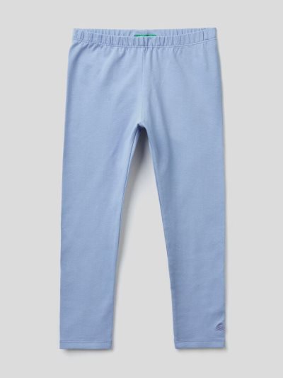 Lilac Kids' Benetton Stretch Cotton Leggings | AU575425