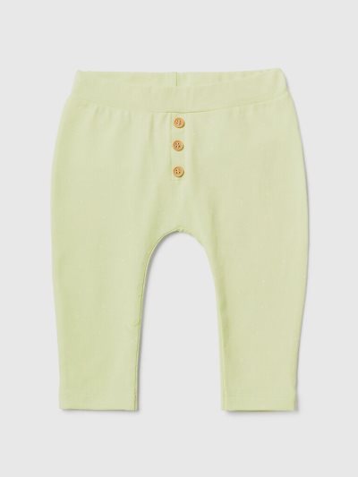 Lime Kids' Benetton Patterned Stretch Cotton Leggings | AU750738