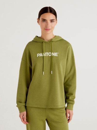 Military Green Women's Benetton Benettonxpantone™ Hoodie | AU120084