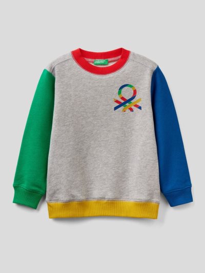 Multi-color Kids' Benetton 100% Organic Cotton Sweatshirt | AU404835
