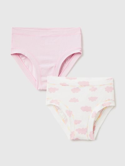 Multi-color Kids' Benetton Super Stretch Organic Cotton Briefs | AU881816