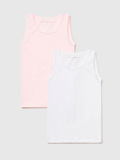 Multi-color Kids' Benetton Two Stretch Cotton Tanks | AU164394