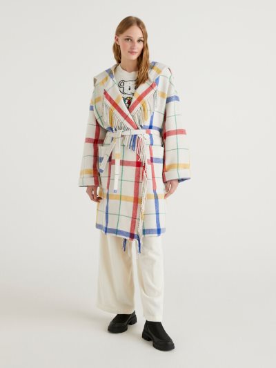 Multi-color Women's Benetton Jccxucb Check Coats | AU475841