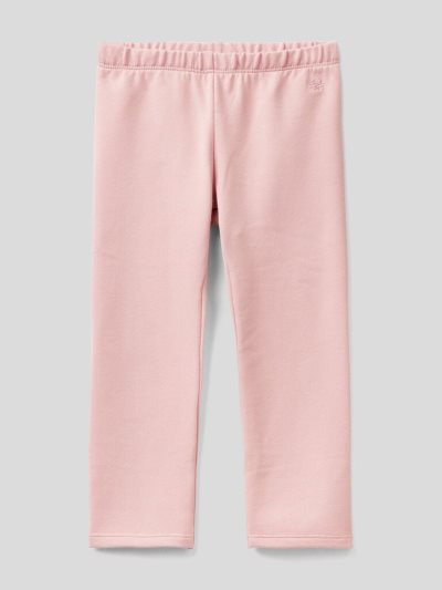 Pastel Pink Kids' Benetton Warm Sweat Leggings | AU411275