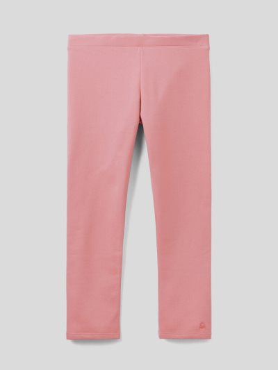 Pastel Pink Kids' Benetton Warm Sweat Leggings | AU721386