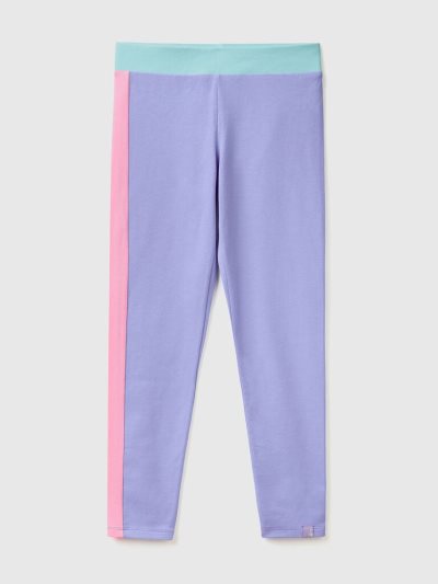 Periwinkle Kids' Benetton Color Block Leggings | AU114488