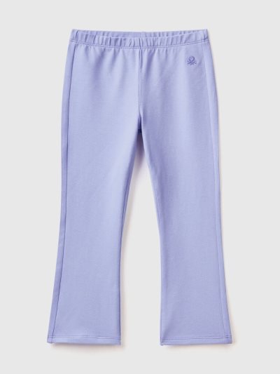 Periwinkle Kids' Benetton Flared Stretch Cotton Leggings | AU650030