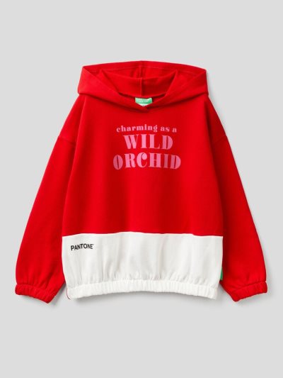 Red Kids' Benetton Benettonxpantone™ Hoodie | AU230995