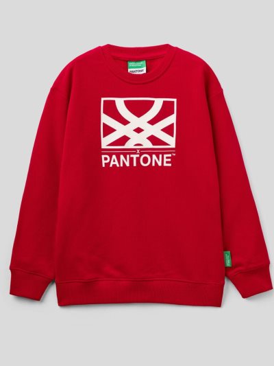 Red Kids' Benetton Benettonxpantone™ Pullover Sweatshirt | AU158194