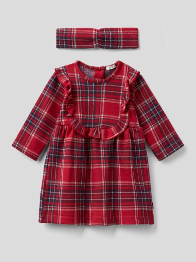 Red Kids' Benetton Christmas Headband Dress | AU985429