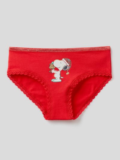 Red Kids' Benetton Snoopy Christmas Culottes | AU053992
