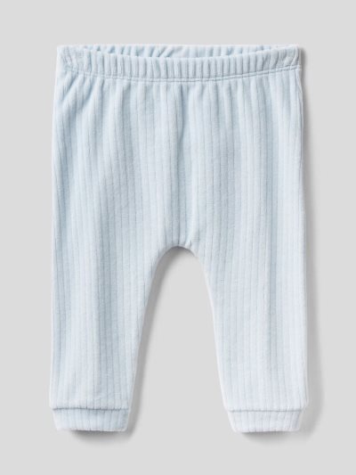 Sky Blue Kids' Benetton Chenille Animal Trousers | AU550579