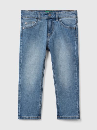 Sky Blue Kids' Benetton Eco-recycle Slim Fit Jeans | AU327040