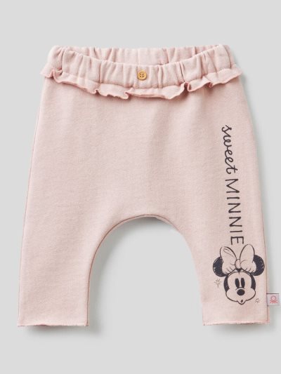 Soft Pink Kids' Benetton Minnie Warm Sweat Trousers | AU385972