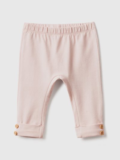Soft Pink Kids' Benetton Stretch Cotton Leggings | AU589425