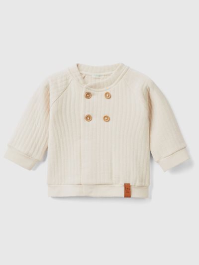 Vanilla Kids' Benetton Lightweight Quilted-look Sweatshirt | AU533261