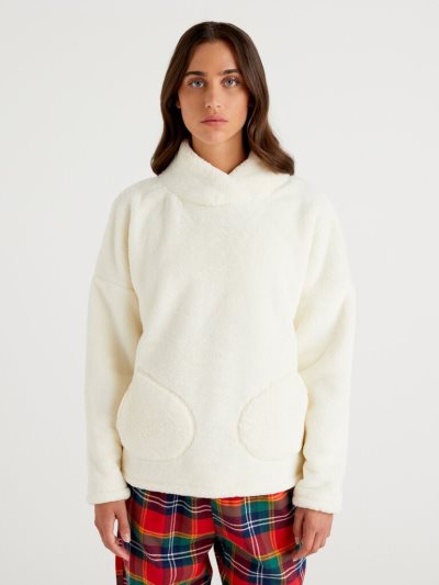 Vanilla Women's Benetton Criss-cross Neck Sweaters | AU874944